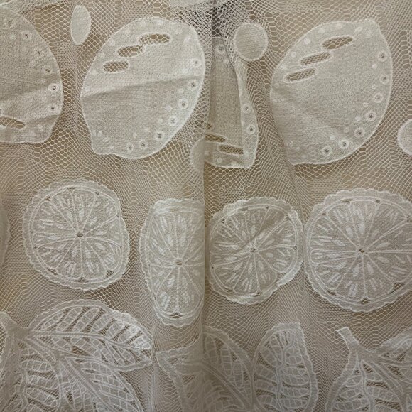 Anthropologie x HD in Paris | White Lace Lemon Print Blouse - Picture 3 of 5